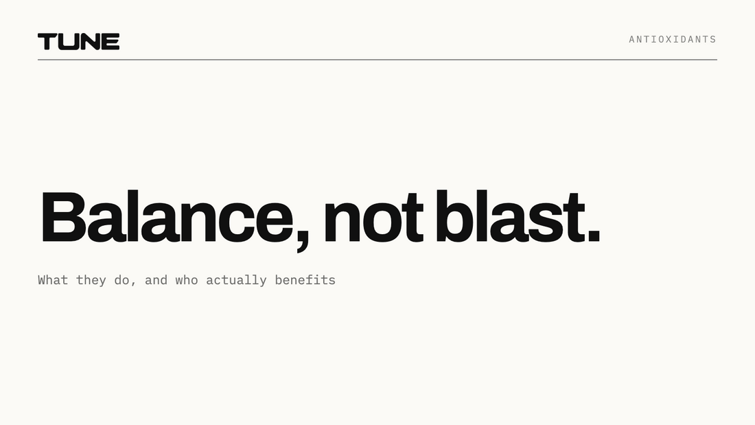 Balance, not blast: what antioxidants do and who benefits