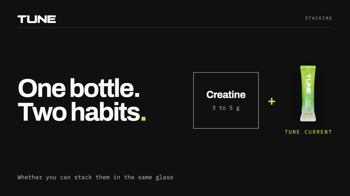 One bottle. Two habits.