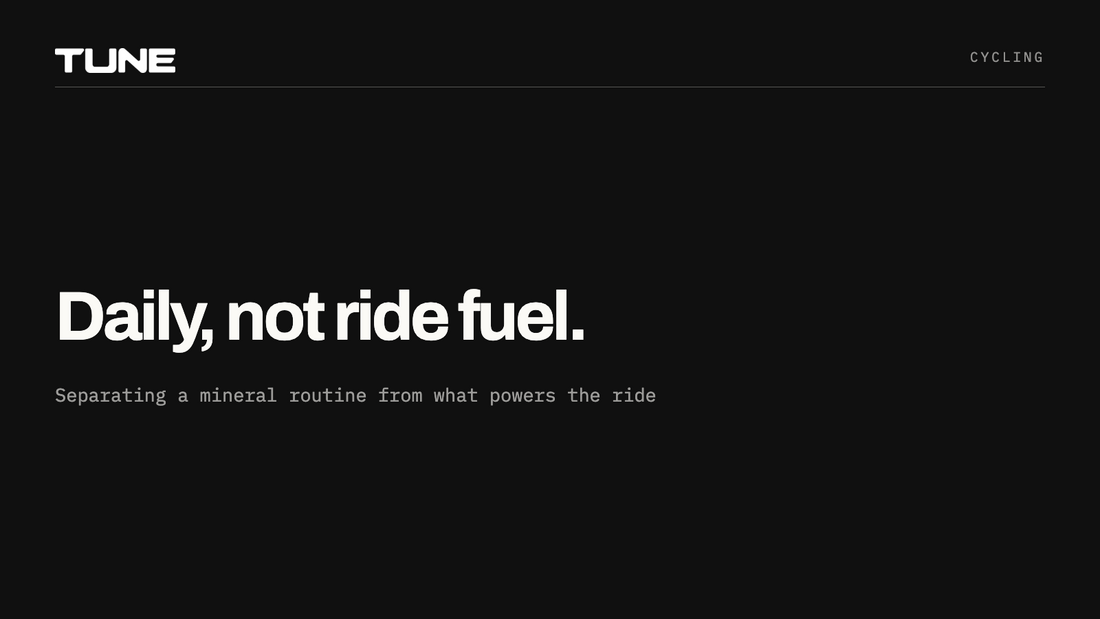 Daily minerals, not ride fuel
