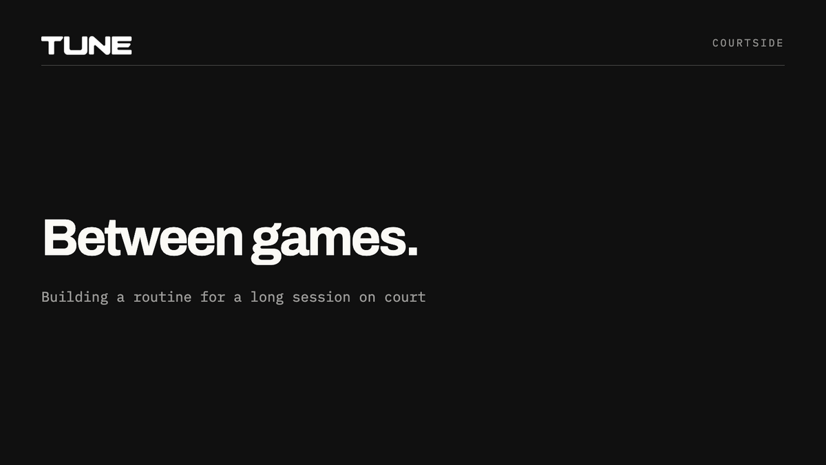 Between games