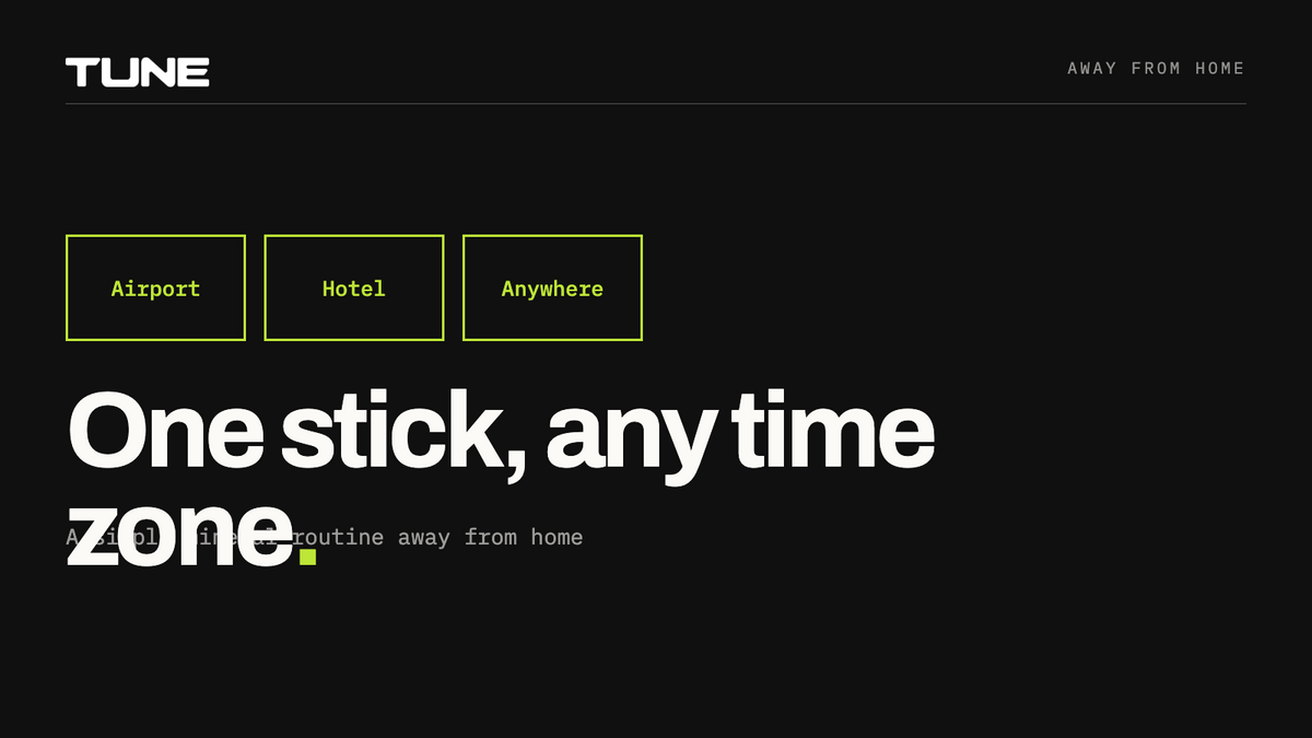One stick, any time zone