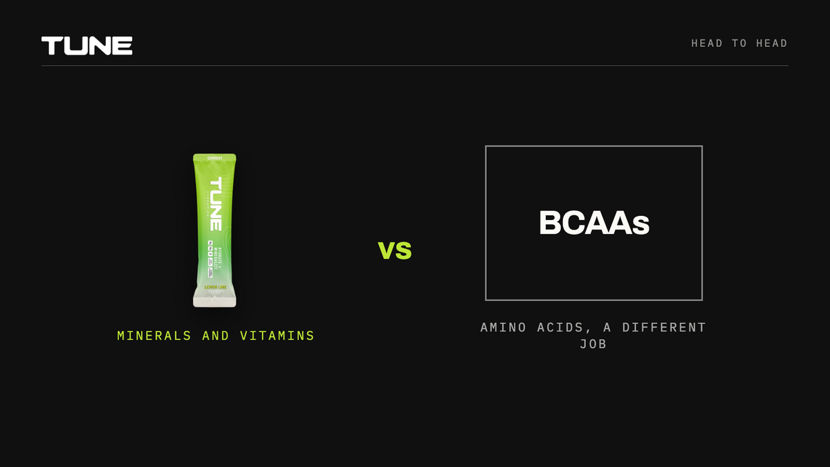 Electrolytes versus BCAAs