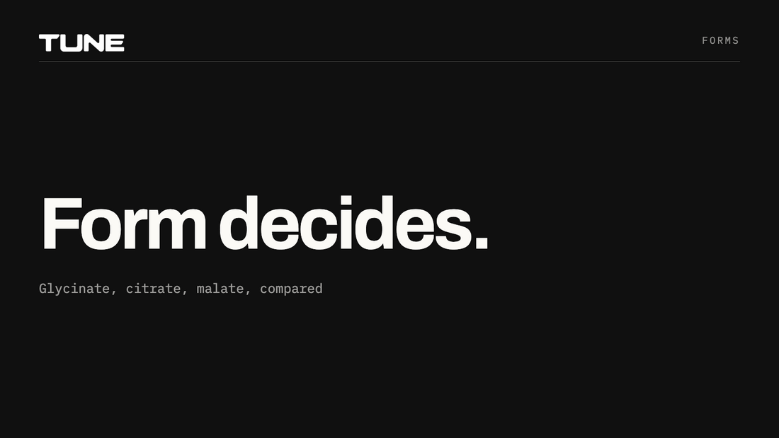 Form decides: glycinate, citrate, malate compared