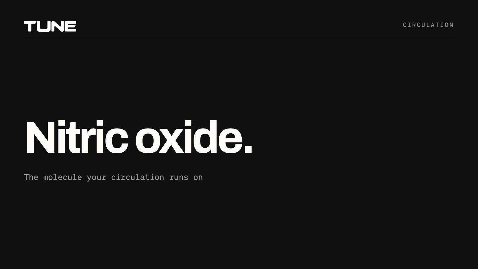 Nitric oxide, the molecule your circulation runs on