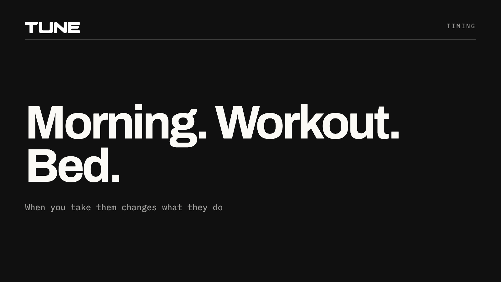 Morning, workout, bed: timing changes what electrolytes do